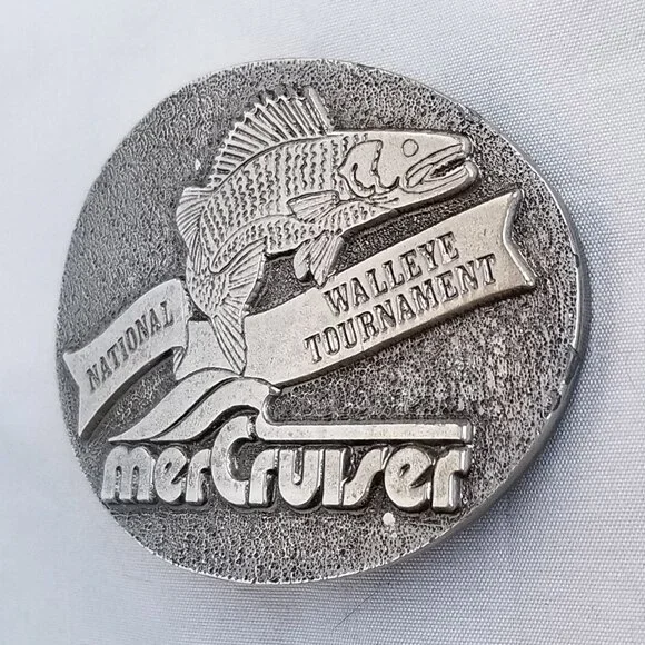 Belt Buckle National Walleye Tournament MerCruiser Fishing‎ USA Made By Lewis